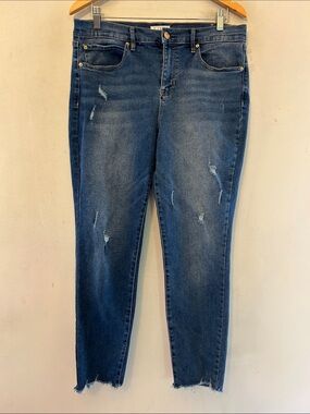 Nicole Miller SOHO High Rise Ankle Skinny jeans Size 12 EUC